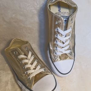 Women's Converse All Star Gold Shoes
